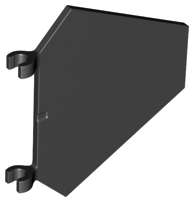 Lego (N) ~ Flag 5 x 6 Hexagonal ~ [Black]
