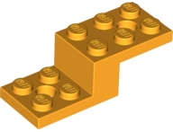 Lego (N) ~ Bracket 5 x 2 x 1 1/3 with 2 Holes and Bottom Tube ~ [Bright Light Orange]
