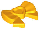 Lego (N) ~ Friends Accessories Hair Decoration Bow with Heart Long Ribbon an ~ [Bright Light Orange]
