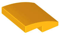 Lego (N) ~ Slope Curved 2 x 2 x 2/3 ~ [Bright Light Orange]
