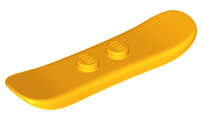 Lego (N) ~ Minifigure Utensil Snowboard Small ~ [Bright Light Orange]