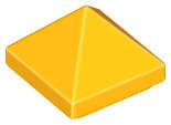 Lego (N) ~ Slope 45 1 x 1 x 2/3 Quadruple Convex Pyramid ~ [Bright Light Orange]