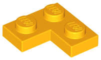 Lego (N) ~ Plate 2 x 2 Corner ~ [Bright Light Orange]