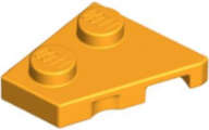 Lego (N) ~ Wedge Plate 2 x 2 Left ~ [Bright Light Orange]