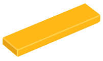 Lego (N) ~ Tile 1 x 4 ~ [Bright Light Orange]