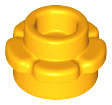 Lego Used - Plate Round 1 x 1 with Flower Edge (5 Petals)~ [Bright Light Orange]