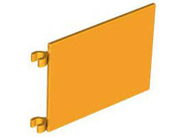 Lego (N) ~ Flag 6 x 5 ~ [Bright Light Orange]