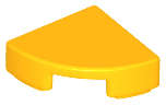 Lego (N) ~ Tile Round 1 x 1 Quarter ~ [Bright Light Orange]