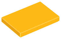 Lego (N) ~ Tile 2 x 3 ~ [Bright Light Orange]