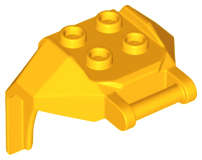 Lego (N) ~ Large Figure Armor Chest with 4 Studs and Bar Handle ~ [Bright Light Orange]