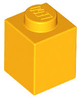 Lego (N) ~ Brick 1 x 1 ~ [Bright Light Orange]