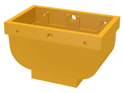 Lego (U) ~ Belville Utensil Basket ~ [Bright Light Orange]