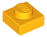 Lego (N) ~ Plate 1 x 1 ~ [Bright Light Orange]