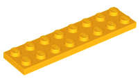 Lego (N) ~ Plate 2 x 8 ~ [Bright Light Orange]