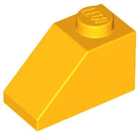 Lego (N) ~ Slope 45 2 x 1 ~ [Bright Light Orange]