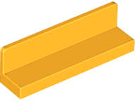 Lego (N) ~ Panel 1 x 4 x 1 ~ [Bright Light Orange]