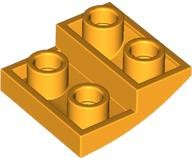 Lego (N) ~ Slope Curved 2 x 2 x 2/3 Inverted ~ [Bright Light Orange]