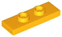 Lego (N) ~ Plate Modified 1 x 3 with 2 Studs (Double Jumper) ~ [Bright Light Orange]