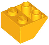 Lego (N) ~ Slope Inverted 45 2 x 2 with Flat Bottom Pin ~ [Bright Light Orange]