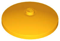 Lego (U) ~ Dish 4 x 4 Inverted (Radar) with Solid Stud ~ [Bright Light Orange]