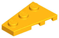 Lego (N) ~ Wedge Plate 3 x 2 Left ~ [Bright Light Orange]