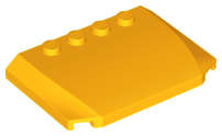 Lego (N) ~ Wedge 4 x 6 x 2/3 Triple Curved ~ [Bright Light Orange]