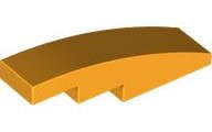 Lego (U) ~ Slope Curved 4 x 1 ~ [Bright Light Orange]