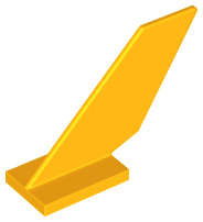 Lego (N) ~ Tail Shuttle ~ [Bright Light Orange]