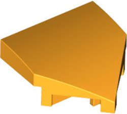 Lego (N) ~ Wedge 2 x 2 x 2/3 Pointed ~ [Bright Light Orange]