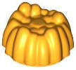 Lego (N) ~ Minifigure Hair Small Stud Size Spiky Tuft ~ [Bright Light Orange]