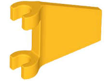 Lego (N) ~ Flag 2 x 2 Trapezoid with Flared Edge ~ [Bright Light Orange]
