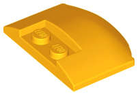 Lego (N) ~ Wedge 3 x 4 x 2/3 Triple Curved ~ [Bright Light Orange]