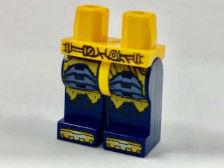 Lego (N) ~ Hips and Dark Blue Legs with Bright Light Orange and Sand Blue Al ~ [Bright Light Orange]