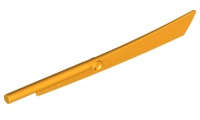 Lego (N) ~ Propeller 1 Blade 10L with Bar (Sword Blade) ~ [Bright Light Orange]