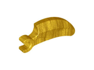 Lego (N) ~ Barb / Claw / Horn / Tooth with Clip Curved ~ [Pearl Gold]