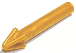 Lego (N) ~ Minifigure Weapon Harpoon Smooth Shaft ~ [Pearl Gold]