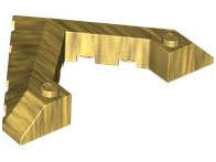 Lego (N) ~ Wedge 6 x 8 Pointed Cutout ~ [Pearl Gold]
