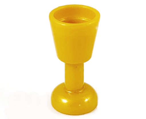 Lego (N) ~ Minifigure Utensil Goblet ~ [Pearl Gold]