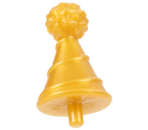 Lego (N) ~ Minifigure Hat with Small Pin Party Hat ~ [Pearl Gold]