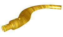 Lego (N) ~ Appendage Bladed with Pin (Tail Plant Limb) ~ [Pearl Gold]