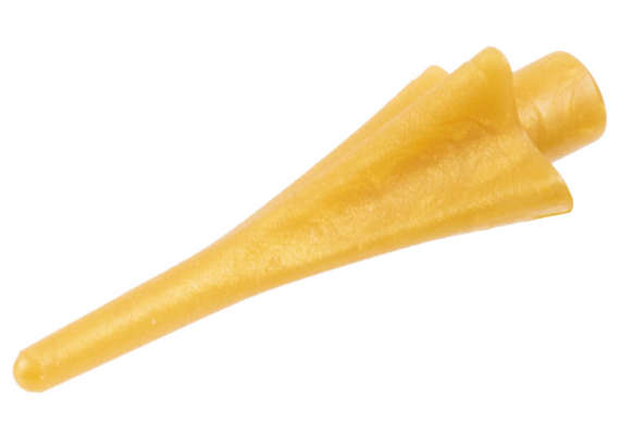 Lego (N) ~ Minifigure Weapon Spear Tip with Fins ~ [Pearl Gold]