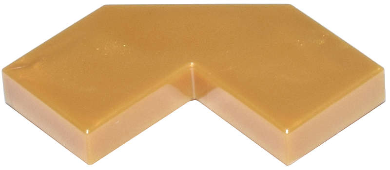 Lego (N) ~ Tile Modified Facet 2 x 2 ~ [Pearl Gold]