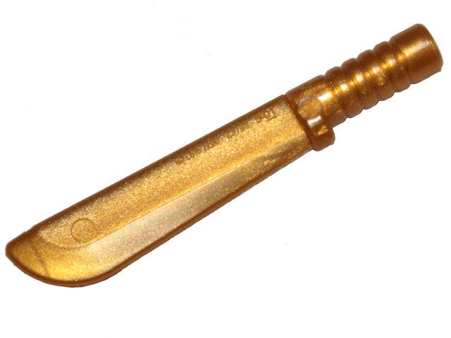 Lego NEW - Minifigure Weapon Machete~ [Pearl Gold]
