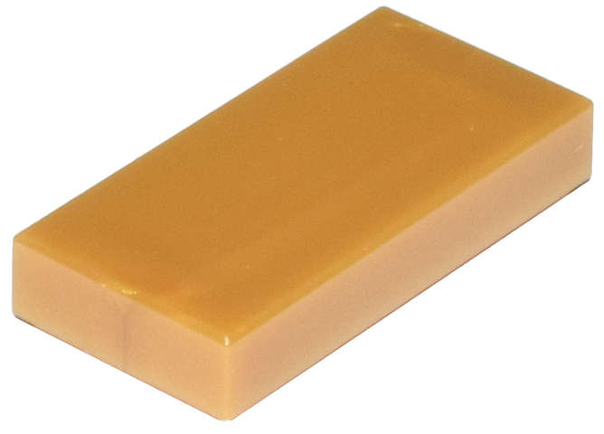 Lego (N) ~ Tile 1 x 2 ~ [Pearl Gold]
