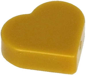 Lego (N) ~ Tile Round 1 x 1 Heart ~ [Pearl Gold]