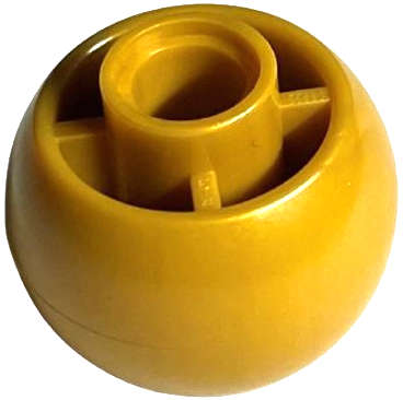 Lego (N) ~ Wheel 18 x 14 Smooth ~ [Pearl Gold]