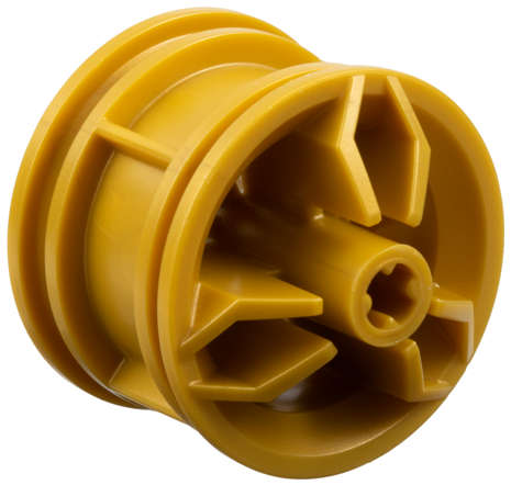 Lego (N) ~ Wheel 30.4mm D. x 20mm with Center Axle Holes Motorcycle ~ [Pearl Gold]