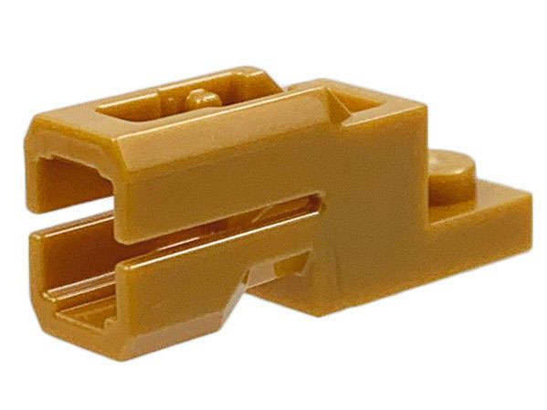 Lego (N) ~ Projectile Launcher 1 x 2 Mini Blaster / Tile Shooter ~ [Pearl Gold]
