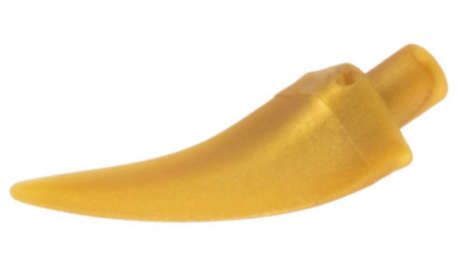 Lego Used - Barb / Claw / Horn / Tooth - Medium~ [Pearl Gold]