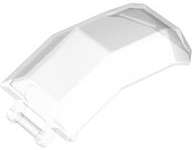 Lego (N) ~ Windscreen 4 x 4 x 4 2/3 with Bar Handle ~ [Trans-Clear]